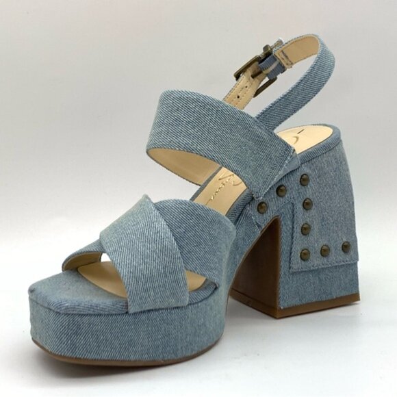 Jessica Simpson Nellenie Sandal in Denim Light Blue - Picture 4 of 14